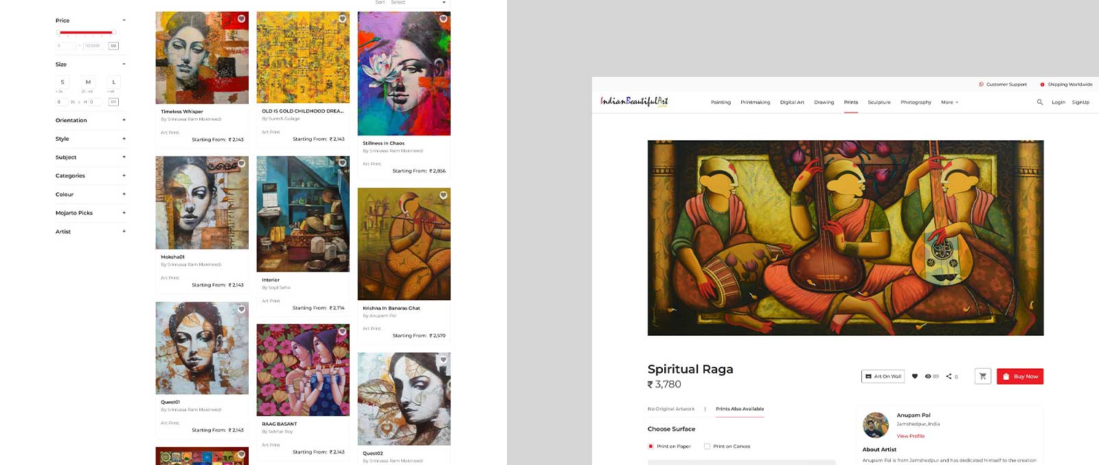 Indian Beautiful Art Case Study | Ariya InfoTech
